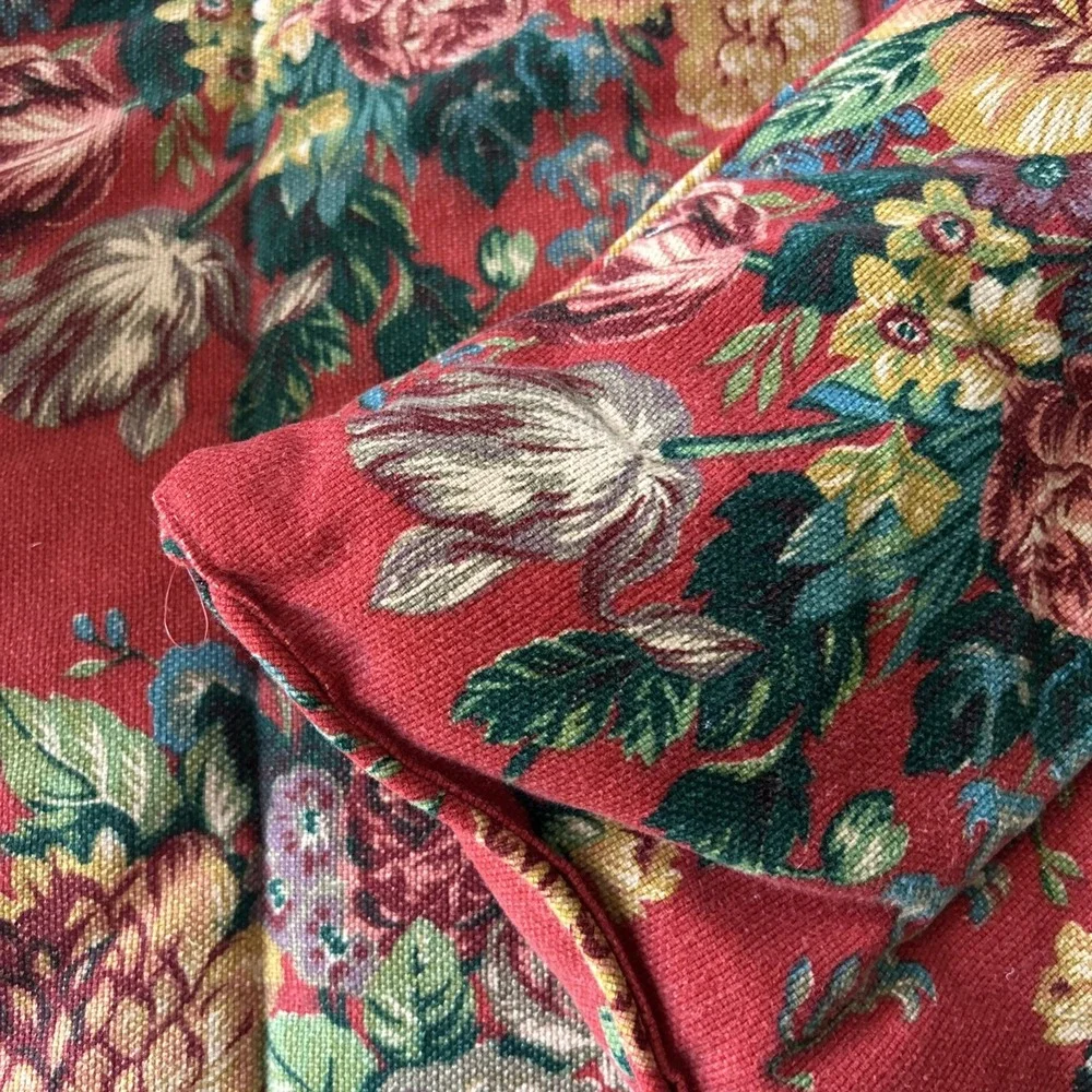 Ralph Lauren Vintage VTG Aylesbury Barkcloth Queen Full Comforter Bedspread